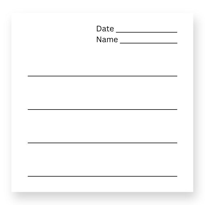 Note Sheet